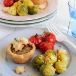 Tortine stellari ai porri e fagioli dell'occhio - Stellar pies with leeks and beans