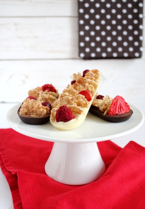 Barrette cioccolato e frutti rossi