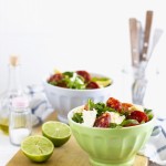 insalata con mozzarella e avocado - avocado and salami salad - sale recipe - opsd