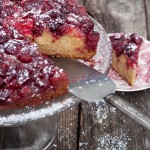 torta rovesciata di mirtilli rossi - Guest Post - cranberry upside down cake