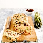 homemade gluten free pasta recipe - Asparagus, sundried tomato and olive loaf